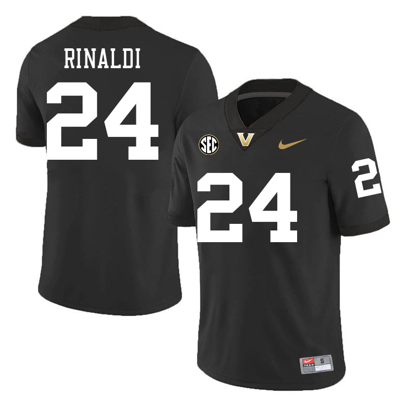 Nicholas Rinaldi Jersey,Vanderbilt Commodores #24 Nicholas Rinaldi Football Jersey,Uniforms-Black